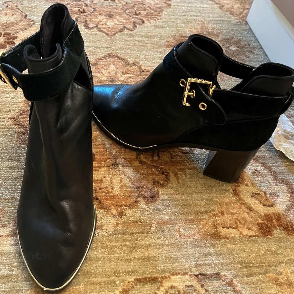 Ted Baker London Leather Buckle Bootie